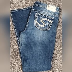 Silver Jeans Women's Boot Cut in Dark Blue